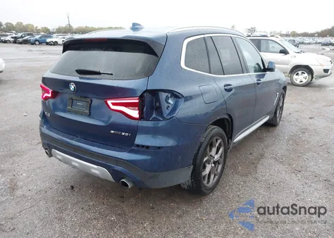 2021 BMW X3 Sdrive30I z USA, uszkodzony, nr VIN 5UXTY3C09M9G42416
